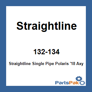 Straightline 132-134; Straightline Single Pipe Fits Polaris '18 Axys Snowmobile