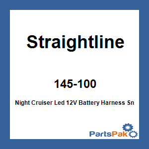 Straightline 145-100; Night Cruiser Led 12V Battery Harness Snowmobile