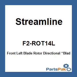 Streamline F2-ROT14L; Front Left Blade Rotor