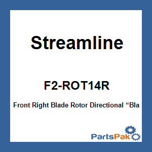 Streamline F2-ROT14R; Front Right Blade Rotor