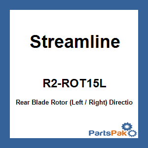 Streamline R2-ROT15L; Rear Blade Rotor (Left / Right)
