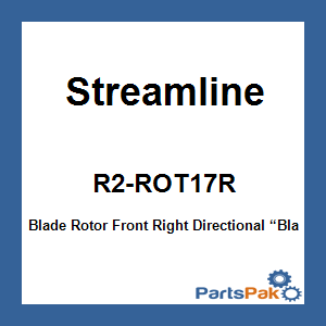 Streamline R2-ROT17R; Blade Rotor Front Right