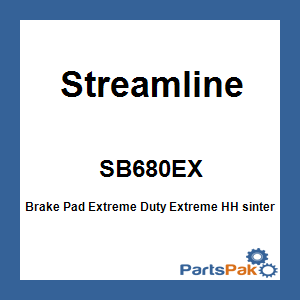 Streamline SB680EX; Brake Pad Extreme Duty