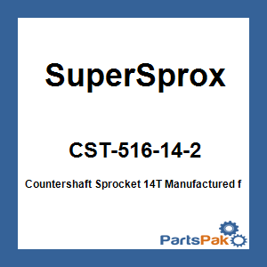 SuperSprox CST-516-14-2; Countershaft Sprocket 14T