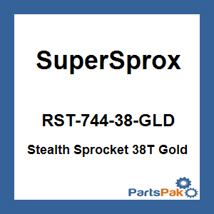 SuperSprox RST-744-38-GLD; Stealth Sprocket 38T Gold
