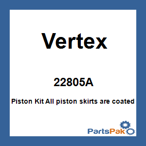 Vertex 22805A; Piston Kit