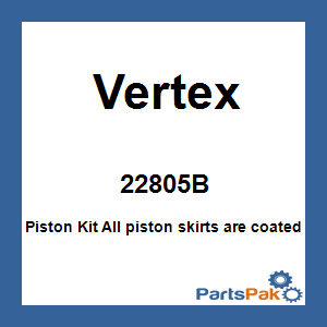 Vertex 22805B; Piston Kit
