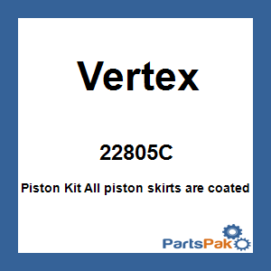 Vertex 22805C; Piston Kit