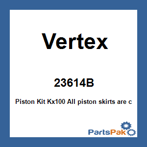 Vertex 23614B; Piston Kit Kx100