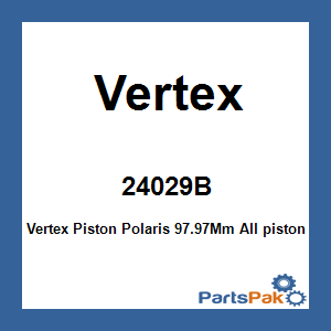 Vertex 24029B; Vertex Piston Fits Polaris 97.97Mm