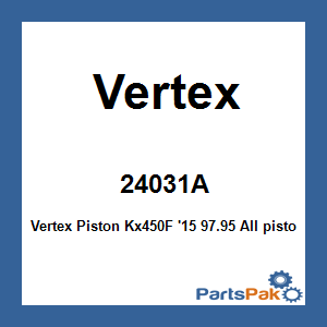 Vertex 24031A; Vertex Piston Kx450F '15 97.95
