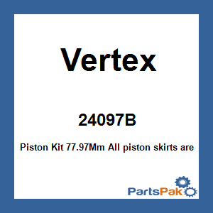 Vertex 24097B; Piston Kit 77.97Mm