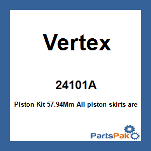 Vertex 24101A; Piston Kit 57.94Mm