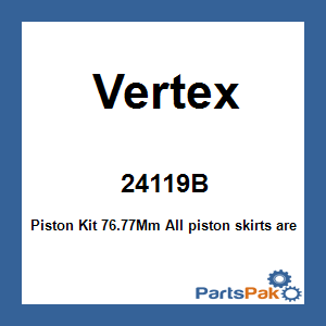 Vertex 24119B; Piston Kit 76.77Mm