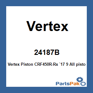 Vertex 24187B; Vertex Piston CRF450R-Rx `17 9