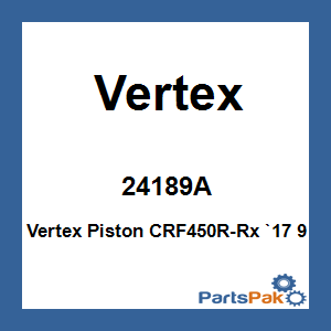 Vertex 24189A; Vertex Piston CRF450R-Rx `17 9