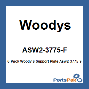 Woodys ASW2-3775-F; 6-Pack Woody'S Support Plate Asw2-3775 Square Digger