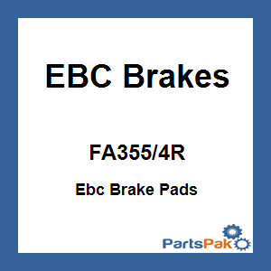 EBC Brakes FA355/4R; Ebc Brake Pads