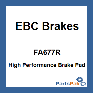 EBC Brakes FA677R; High Performance Brake Pad