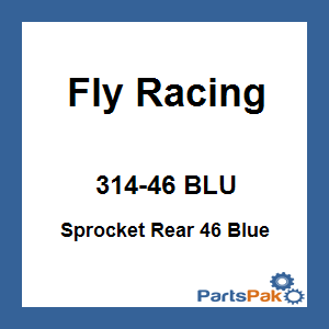 Fly Racing 314-46 BLU; Sprocket Rear 46 Blue