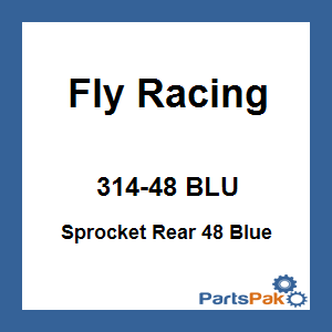 Fly Racing 314-48 BLU; Sprocket Rear 48 Blue