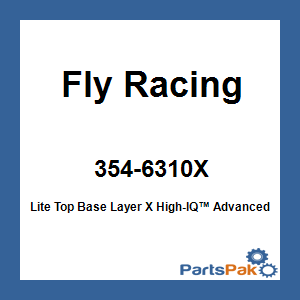 Fly Racing 354-6310X; Lite Top Base Layer X
