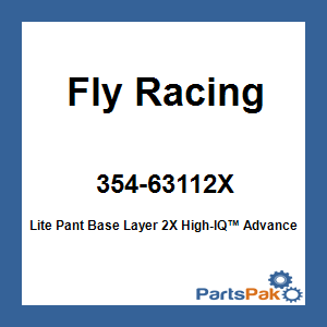 Fly Racing 354-63112X; Lite Pant Base Layer 2X