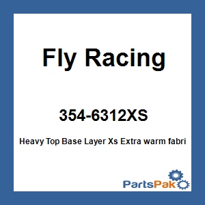Fly Racing 354-6312XS; Heavy Top Base Layer Xs