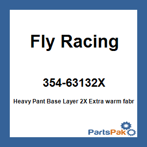Fly Racing 354-63132X; Heavy Pant Base Layer 2X