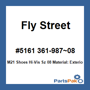 Fly Street #5161 361-987~08; M21 Shoes Hi-Vis Sz 08