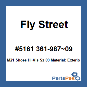 Fly Street #5161 361-987~09; M21 Shoes Hi-Vis Sz 09