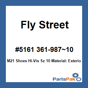 Fly Street #5161 361-987~10; M21 Shoes Hi-Vis Sz 10