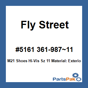 Fly Street #5161 361-987~11; M21 Shoes Hi-Vis Sz 11