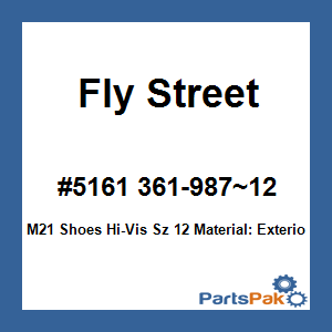 Fly Street #5161 361-987~12; M21 Shoes Hi-Vis Sz 12