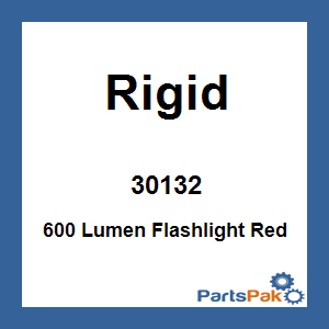Rigid 30132; 600 Lumen Flashlight Red