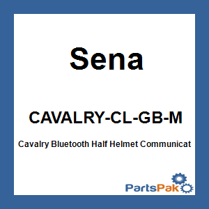 Sena CAVALRY-CL-GB-M; Cavalry Bluetooth Half Helmet