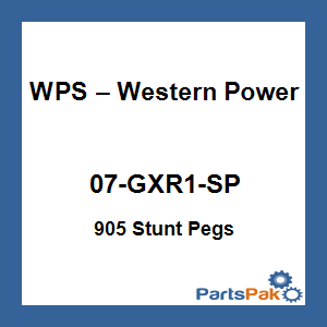 WPS - Western Power Sports 07-GXR1-SP; 905 Stunt Pegs