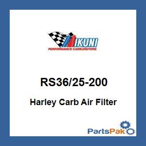 Mikuni RS36/25-200; Harley Carb Air Filter