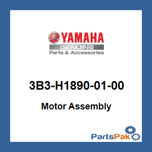 Yamaha 3B3-H1890-01-00 Motor Assembly; 3B3H18900100