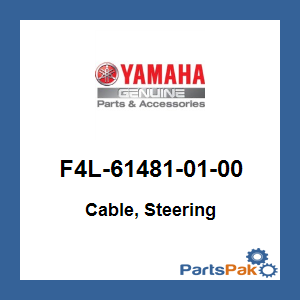 Yamaha F4L-61481-01-00 Cable, Steering; New # F4L-61481-02-00