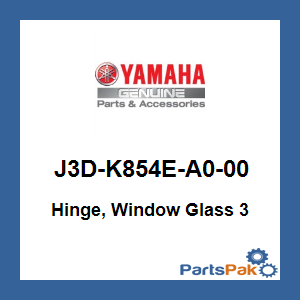 Yamaha J3D-K854E-A0-00 Hinge, Window Glass 3; J3DK854EA000