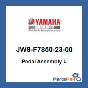 Yamaha JW9-F7850-23-00 Pedal Assembly Left; JW9F78502300