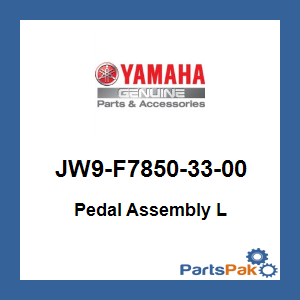 Yamaha JW9-F7850-33-00 Pedal Assembly Left; JW9F78503300