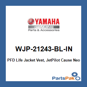 Yamaha WJP-21243-BL-IN PFD Life Jacket Vest, JetPilot Cause Neoprene Infant Blue; WJP21243BLIN