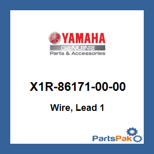 Yamaha X1R-86171-00-00 Wire, Lead 1; X1R861710000