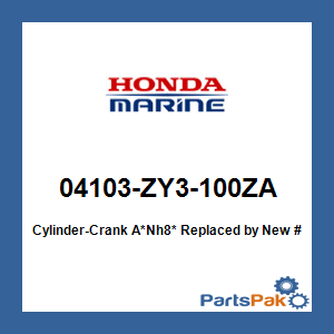Honda 04103-ZY3-100ZA (Inactive Part)