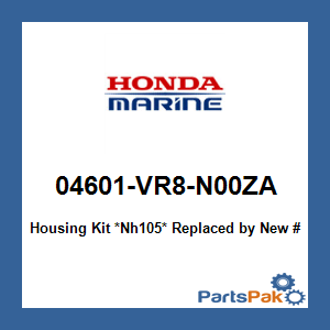 Honda 04601-VR8-N00ZA Housing Kit *NH105* (Matte Black); 04601VR8N00ZA
