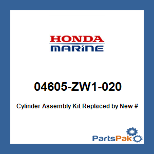 Honda 04605-ZW1-020 Cylinder Assembly Kit; 04605ZW1020