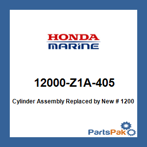 Honda 12000-Z1A-405 Cylinder Assembly; New # 12000-Z1A-010