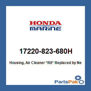 Honda 17220-823-680H Housing, Air Cleaner *R8* (Red); 17220823680H